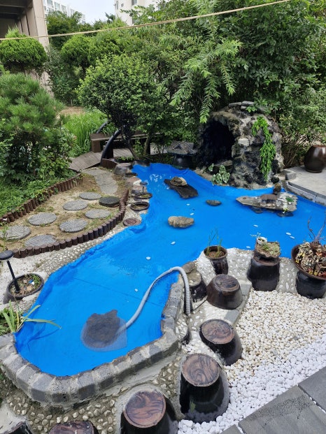 인천 대형 조경 연못 시공